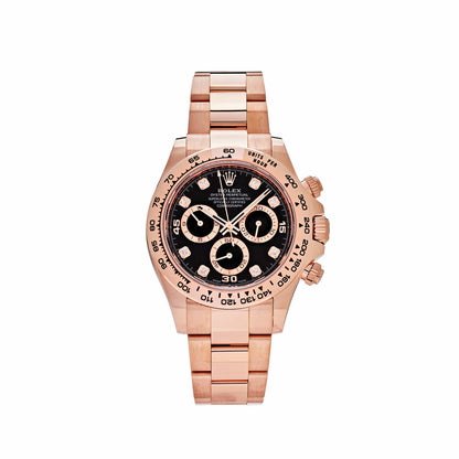 2025 Watch Daytona 116505 Rose Gold Black Diamond Dial (2022)