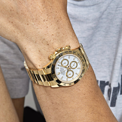 2025 Watch Daytona 116508 Yellow Gold White Dial (2021)