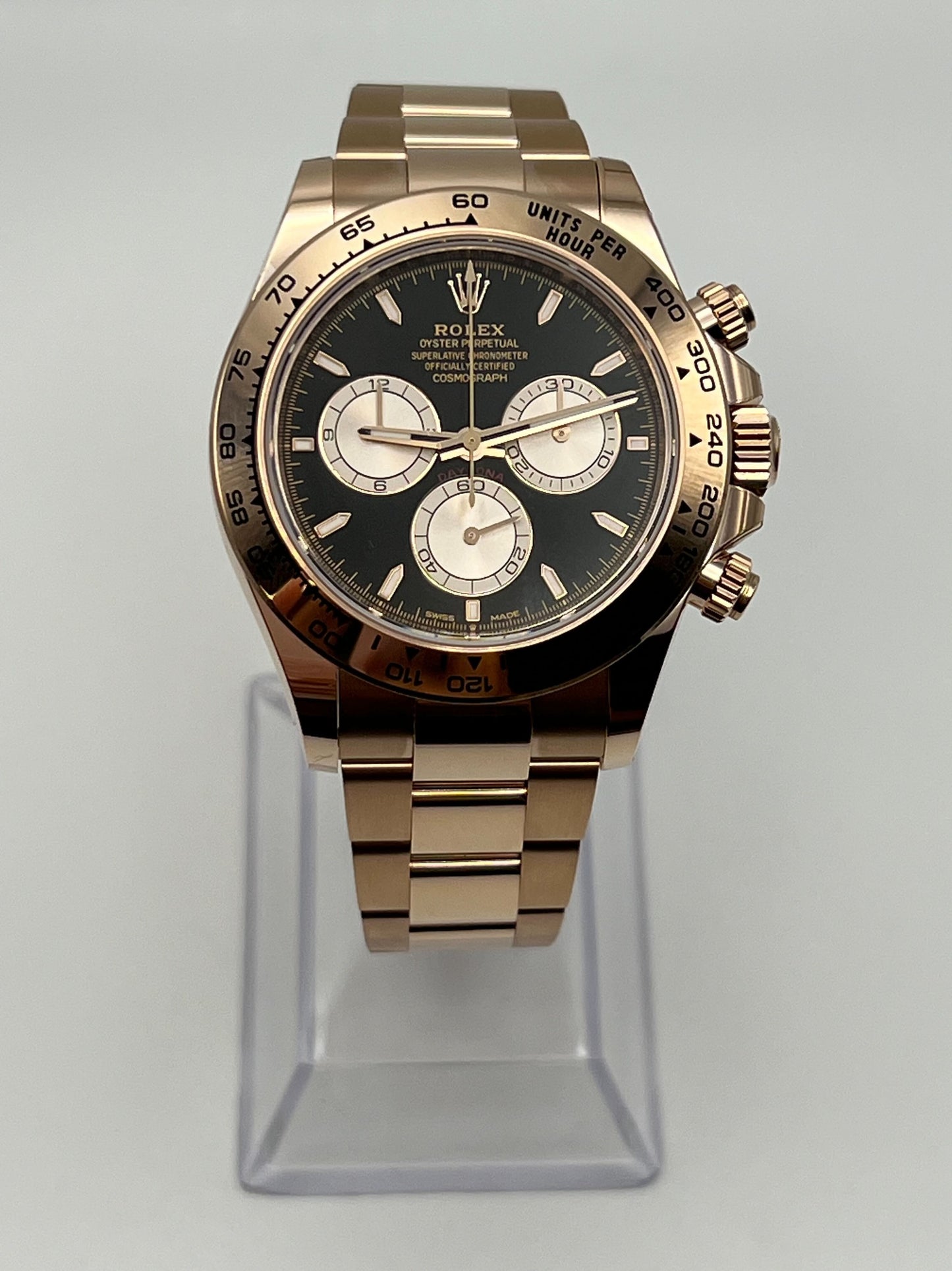 2025 Watch Daytona Cosmograph 126505 Rose Gold Black Dial (2024)