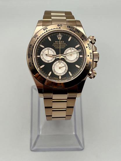 2025 Watch Daytona Cosmograph 126505 Rose Gold Black Dial (2024)
