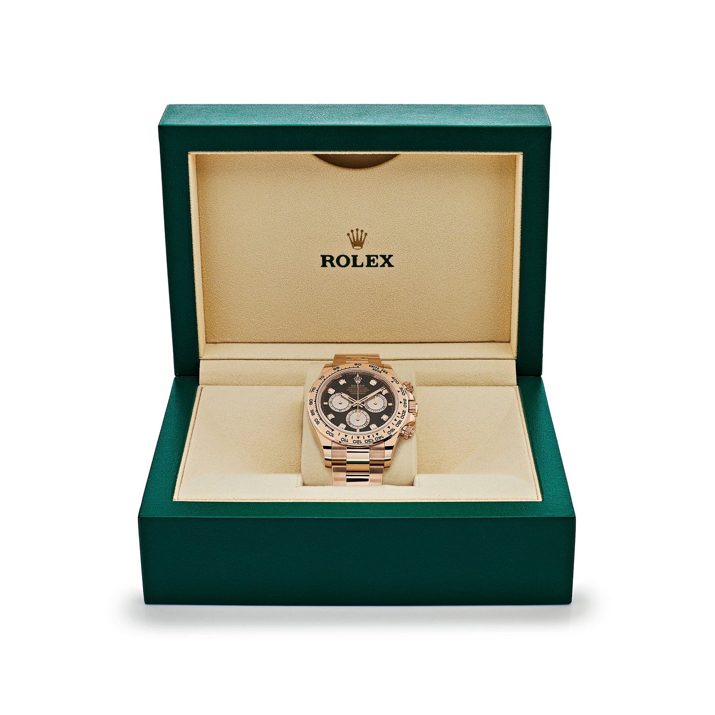 2025 Watch Daytona Cosmograph 126505 Rose Gold Black Diamond Dial (2024)