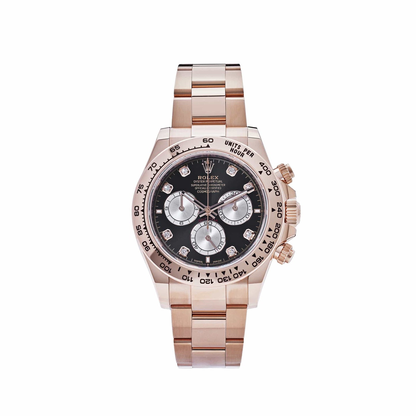 2025 Watch Daytona Cosmograph 126505 Rose Gold Black Diamond Dial (2024)