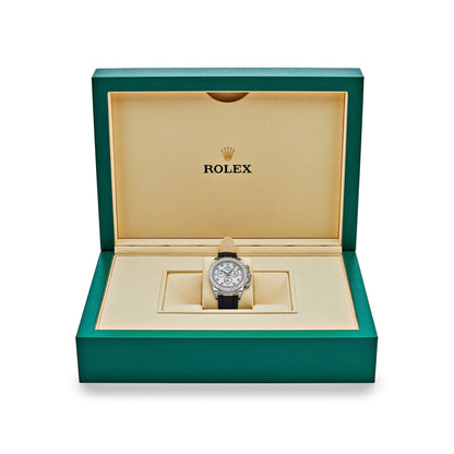 2025 Watch Daytona Cosmograph 126589RBR White Gold Diamond Mother of Pearl Dial Diamond Bezel