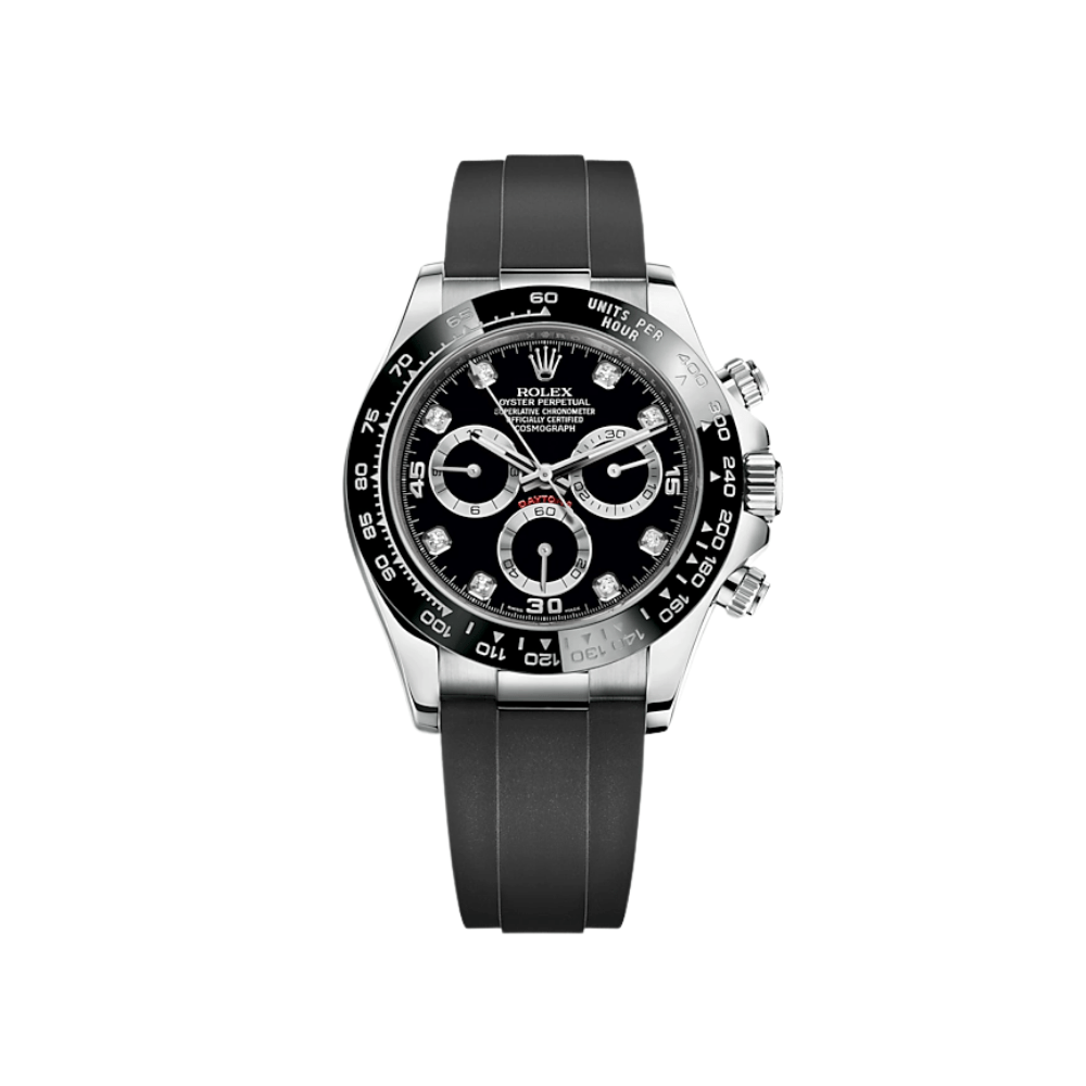 2025 Watch Daytona 116519LN White Gold Black Diamond Dial