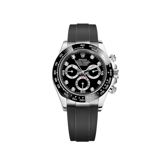 2025 Watch Daytona 116519LN White Gold Black Diamond Dial