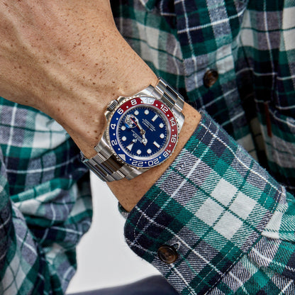 2025 Watch GMT-Master II 116719BLRO Pepsi White Gold Blue Dial Oyster