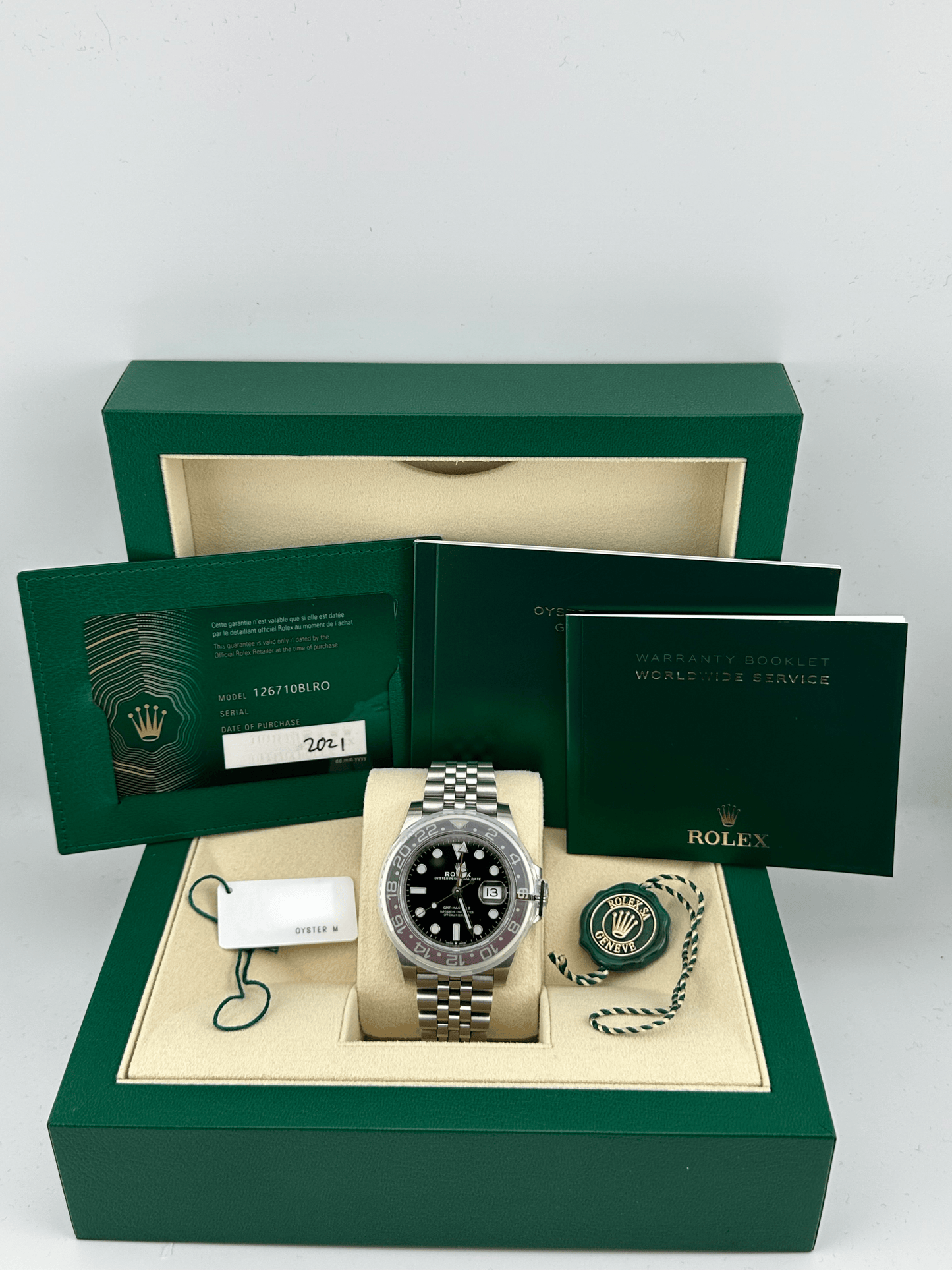 2025 Watch GMT-Master II 126710BLRO 'Pepsi' Stainless Steel Black Dial Jubilee (2021)