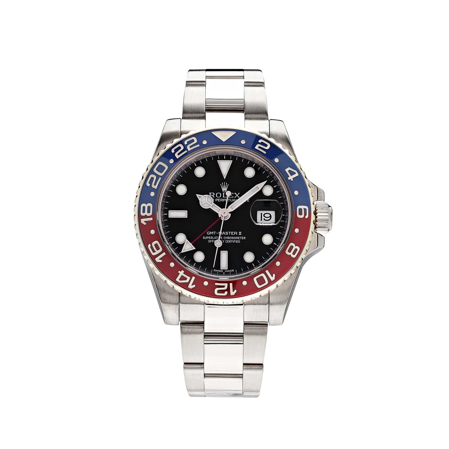 2025 Watch GMT-Master II 116719BLRO 'Pepsi' White Gold Black Dial (2017)