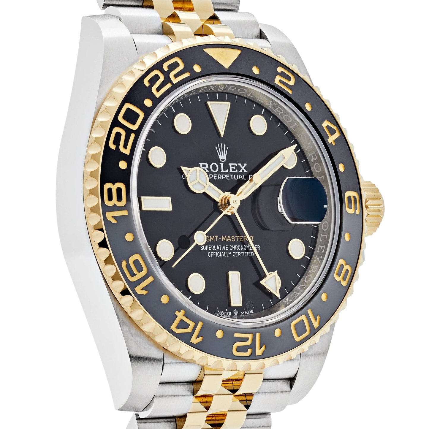 2025 Watch GMT-Master II 126713GRNR Stainless Steel Yellow Gold Black Dial Jubilee (2024)