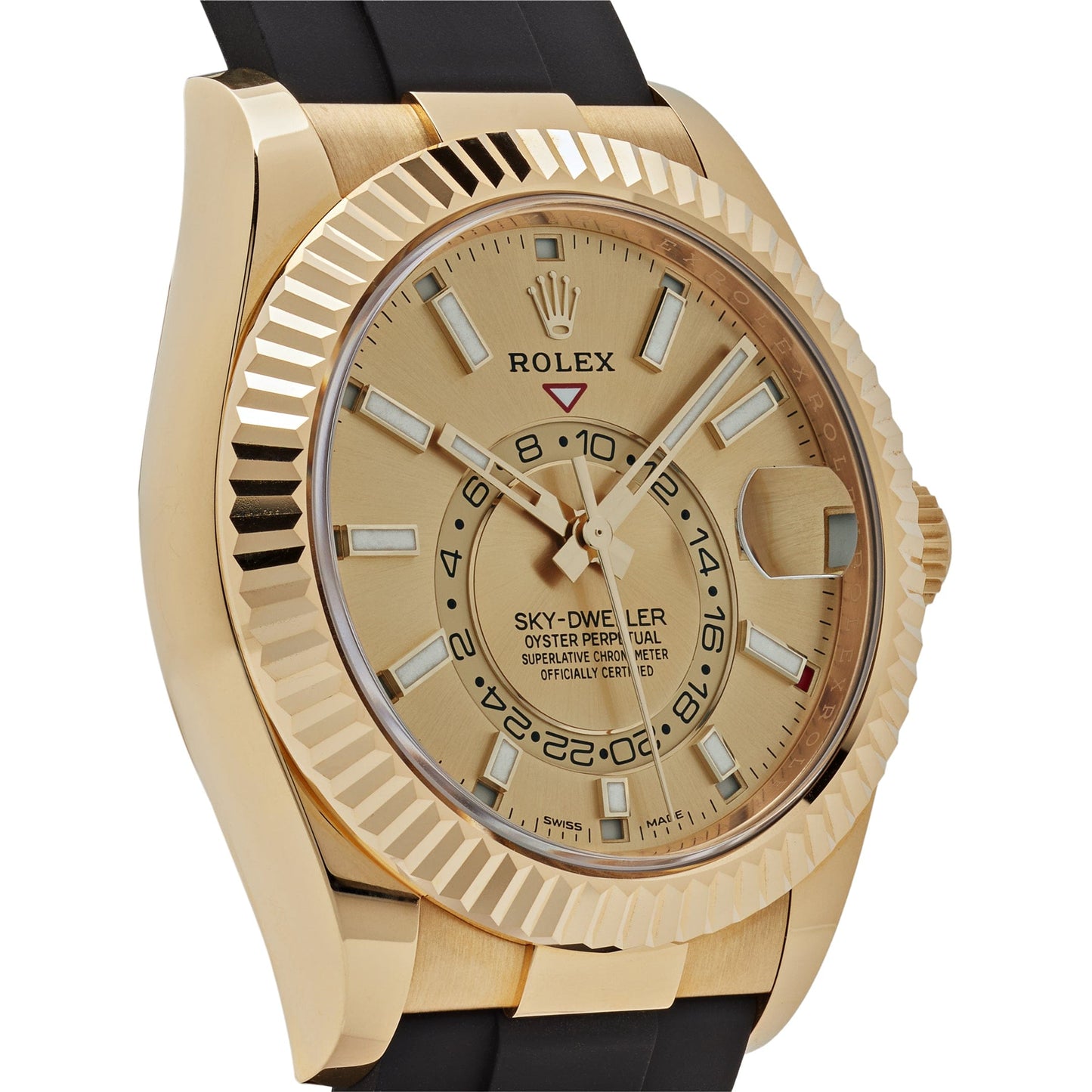 2025 Watch Sky-Dweller 326238 Yellow Gold Champagne Dial (2021)