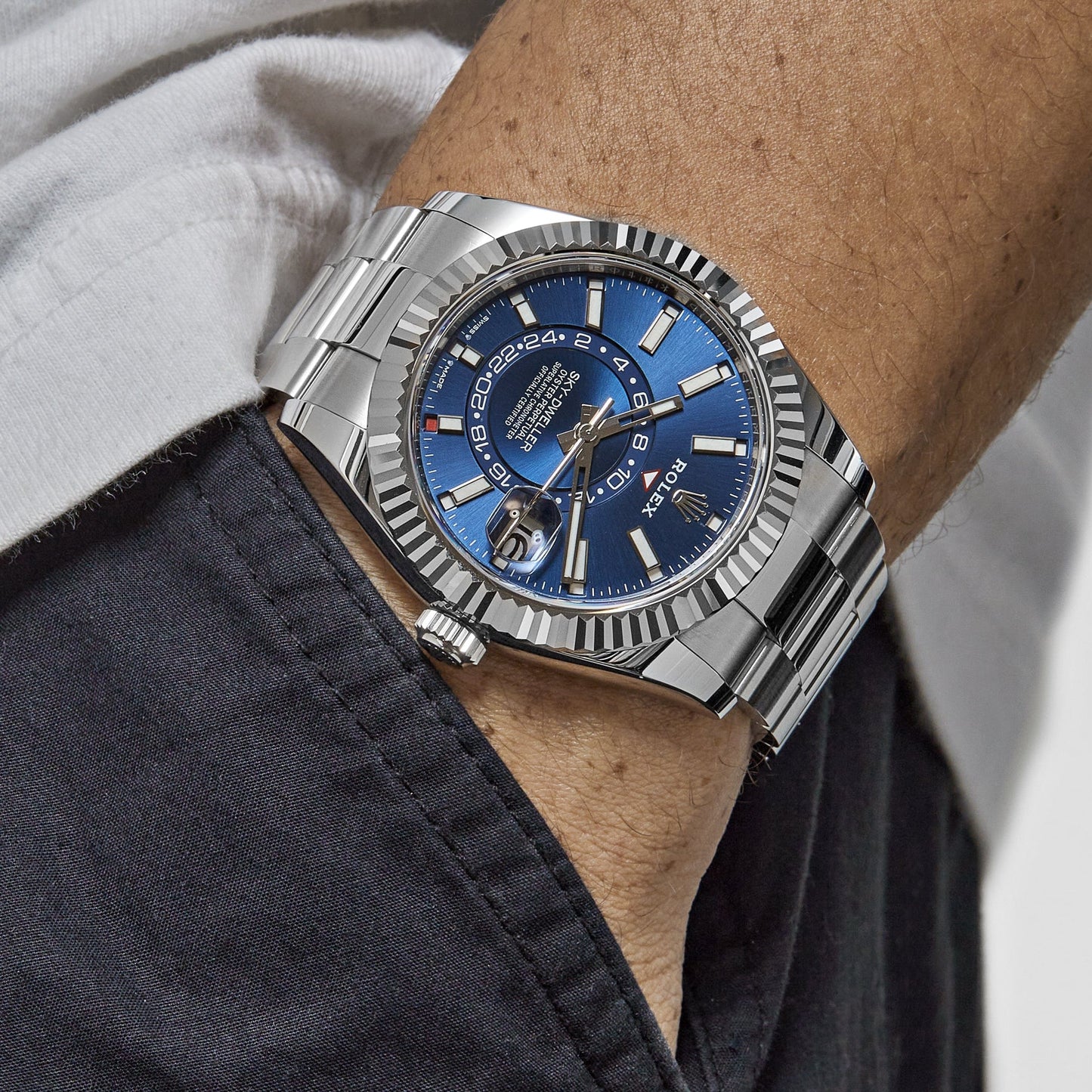 2025 Watch Sky-Dweller 336934 Stainless Steel Blue Dial Oyster (2024)