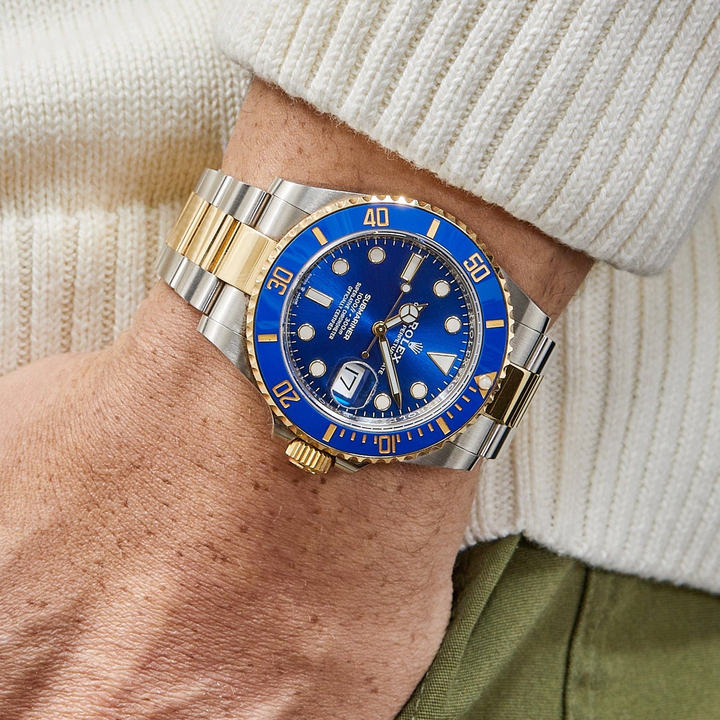 2025 Watch Submariner Date 126613LB Stainless Steel Yellow Gold Blue Dial (2021)