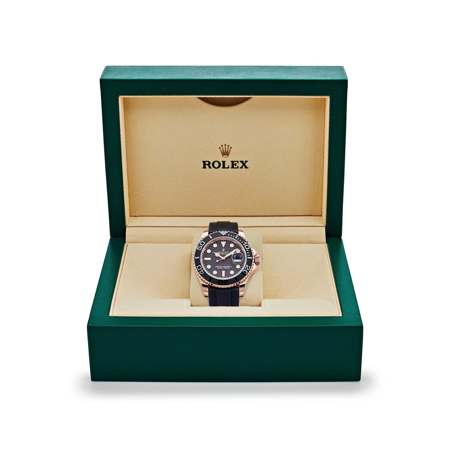 2025 Watch Yacht-Master 126655 Rose Gold Black Dial (2020)