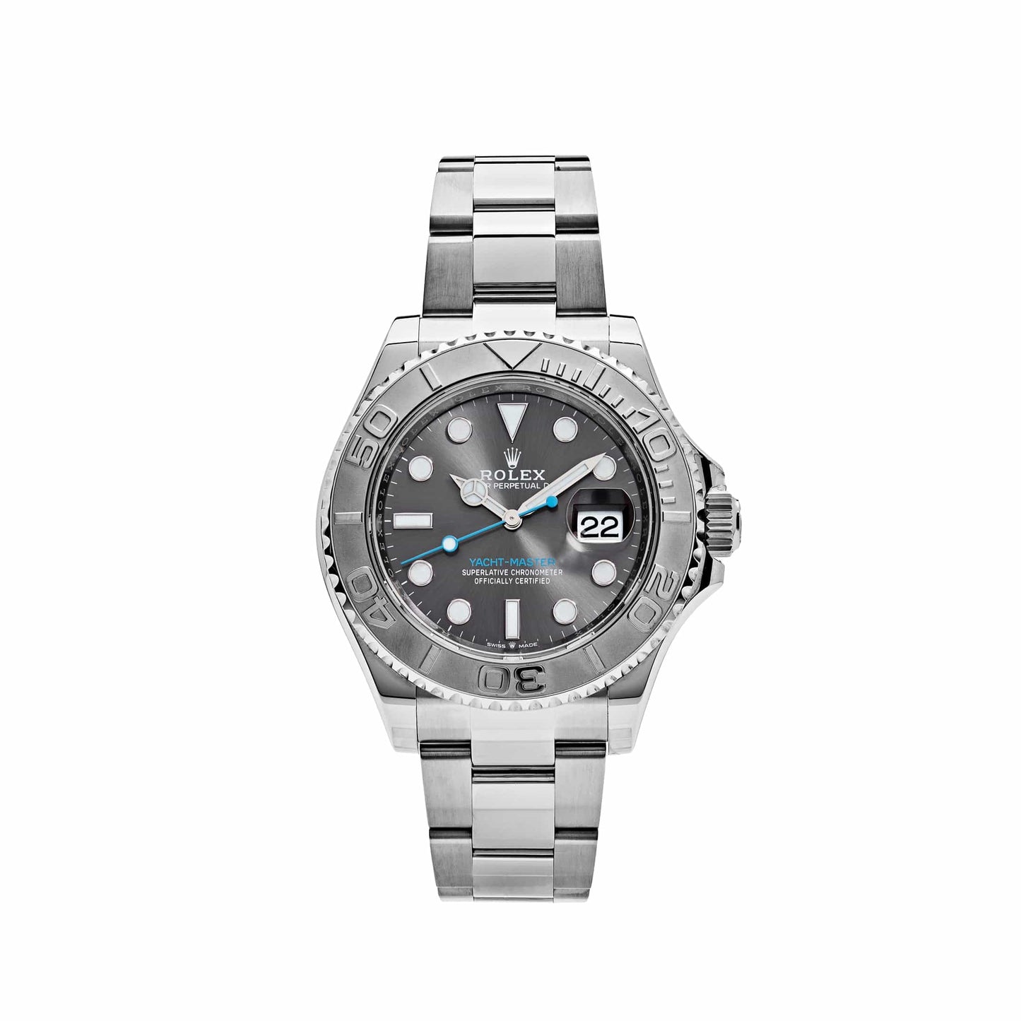 2025 Watch Yacht-Master 126622 Stainless Steel Rhodium Dial
